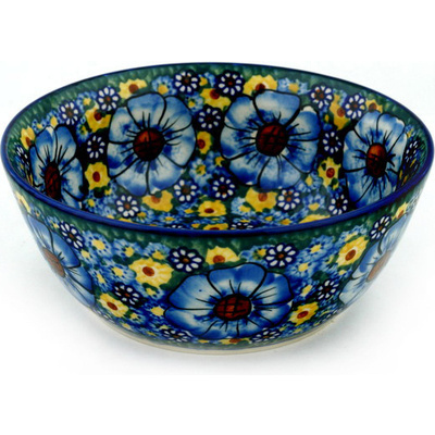 Polish Pottery Bowl 8&quot; UNIKAT