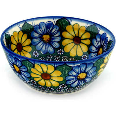 Polish Pottery Bowl 8&quot; UNIKAT