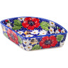 Polish Pottery Bowl 8&quot; Vivid Garden UNIKAT