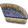 Polish Pottery Bowl 8&quot; Wave Of Flowers