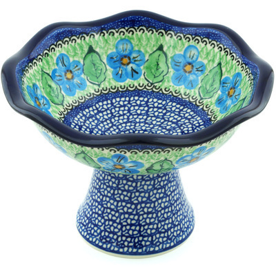 Polish Pottery Bowl 8&quot; Whisper Of Elegance UNIKAT