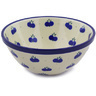 Polish Pottery Bowl 8&quot; Wild Blueberry