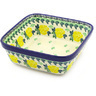 Polish Pottery Bowl 8&quot; Yellow Rose