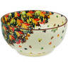 Polish Pottery Bowl 9&quot; Autumn Wind UNIKAT
