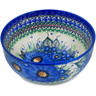 Polish Pottery Bowl 9&quot; Azure Passion UNIKAT