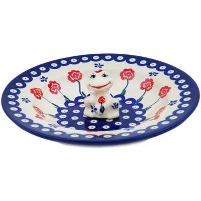 Polish Pottery Bowl 9" Blue Eye Spring