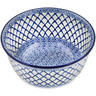Polish Pottery Bowl 9&quot; Blue Harmony