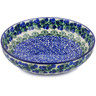 Polish Pottery Bowl 9&quot; Blueberry Fields Forever