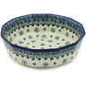 Polish Pottery Bowl 9&quot; Botanical Ballet