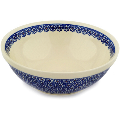 Polish Pottery Bowl 9" Daisy Dreams