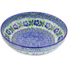 Polish Pottery Bowl 9" Infinity Flower