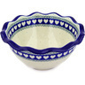 Polish Pottery Bowl 9&quot; Light Hearted