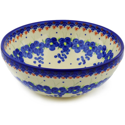 Polish Pottery Bowl 9" Passion Poppy