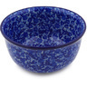 Polish Pottery Bowl 9&quot; Sapphire Garden