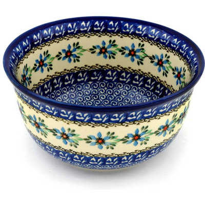 Polish Pottery Bowl 9&quot; Shady Spring