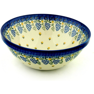 Polish Pottery Bowl 9&quot; Tuscan Dreams