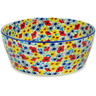 Polish Pottery Bowl 9&quot; Winter To Spring UNIKAT