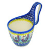 Polish Pottery Bowl with Handles 7&quot; Long Lavender UNIKAT