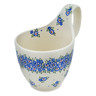 Polish Pottery Bowl with Handles 7&quot; Meadow Melody