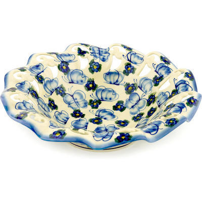 Polish Pottery Bowl with Holes 10&quot;