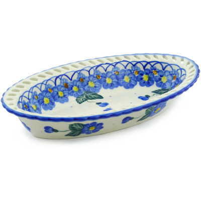 Polish Pottery Bowl with Holes 10&quot;
