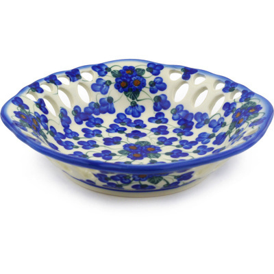 Polish Pottery Bowl with Holes 8&quot;