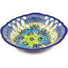 Polish Pottery Bowl with Holes 9&quot; Sweet Emotions UNIKAT