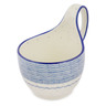 Polish Pottery Bowl with Loop-Handle 16 oz Blue Harbor