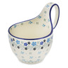 Polish Pottery Bowl with Loop-Handle 16 oz Bright Day