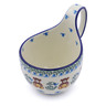 Polish Pottery Bowl with Loop Handle 16 oz Childrens Baby Bear