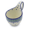 Polish Pottery Bowl with Loop-Handle 16 oz Copernicus