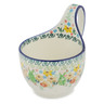 Polish Pottery Bowl with Loop-Handle 16 oz Easter Festivity UNIKAT