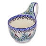 Polish Pottery Bowl with Loop-Handle 16 oz Gracious Gonolek UNIKAT
