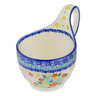 Polish Pottery Bowl with Loop-Handle 16 oz