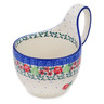 Polish Pottery Bowl with Loop-Handle 16 oz