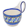 Polish Pottery Bowl with Loop-Handle 16 oz