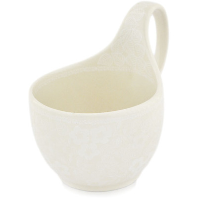 Polish Pottery Bowl with Loop-Handle 16 oz