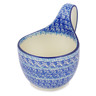 Polish Pottery Bowl with Loop-Handle 16 oz