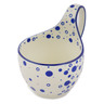 Polish Pottery Bowl with Loop-Handle 16 oz
