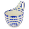 Polish Pottery Bowl with Loop-Handle 16 oz
