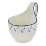 Polish Pottery Bowl with Loop-Handle 16 oz