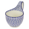 Polish Pottery Bowl with Loop-Handle 16 oz