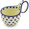 Polish Pottery Bowl with Loop-Handle 16 oz Heart Of Hearts