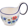 Polish Pottery Bowl with Loop-Handle 16 oz July Daze