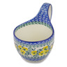 Polish Pottery Bowl with Loop-Handle 16 oz Lemonade Pansy