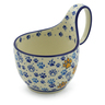 Polish Pottery Bowl with Loop-Handle 16 oz Little Paws