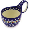 Polish Pottery Bowl with Loop-Handle 16 oz Mosquito