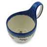 Polish Pottery Bowl with Loop Handle 16 oz Pasadena Delight