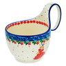 Polish Pottery Bowl with Loop-Handle 16 oz Princess In A Red Dress