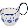 Polish Pottery Bowl with Loop-Handle 16 oz Show And Tail